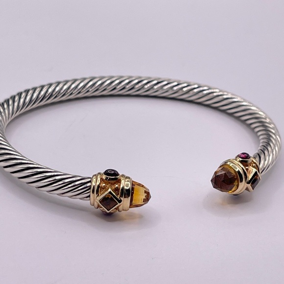 David Yurman 5mm Renaissance Bracelet with Citrine and 14k Gold - Picture 7 of 16